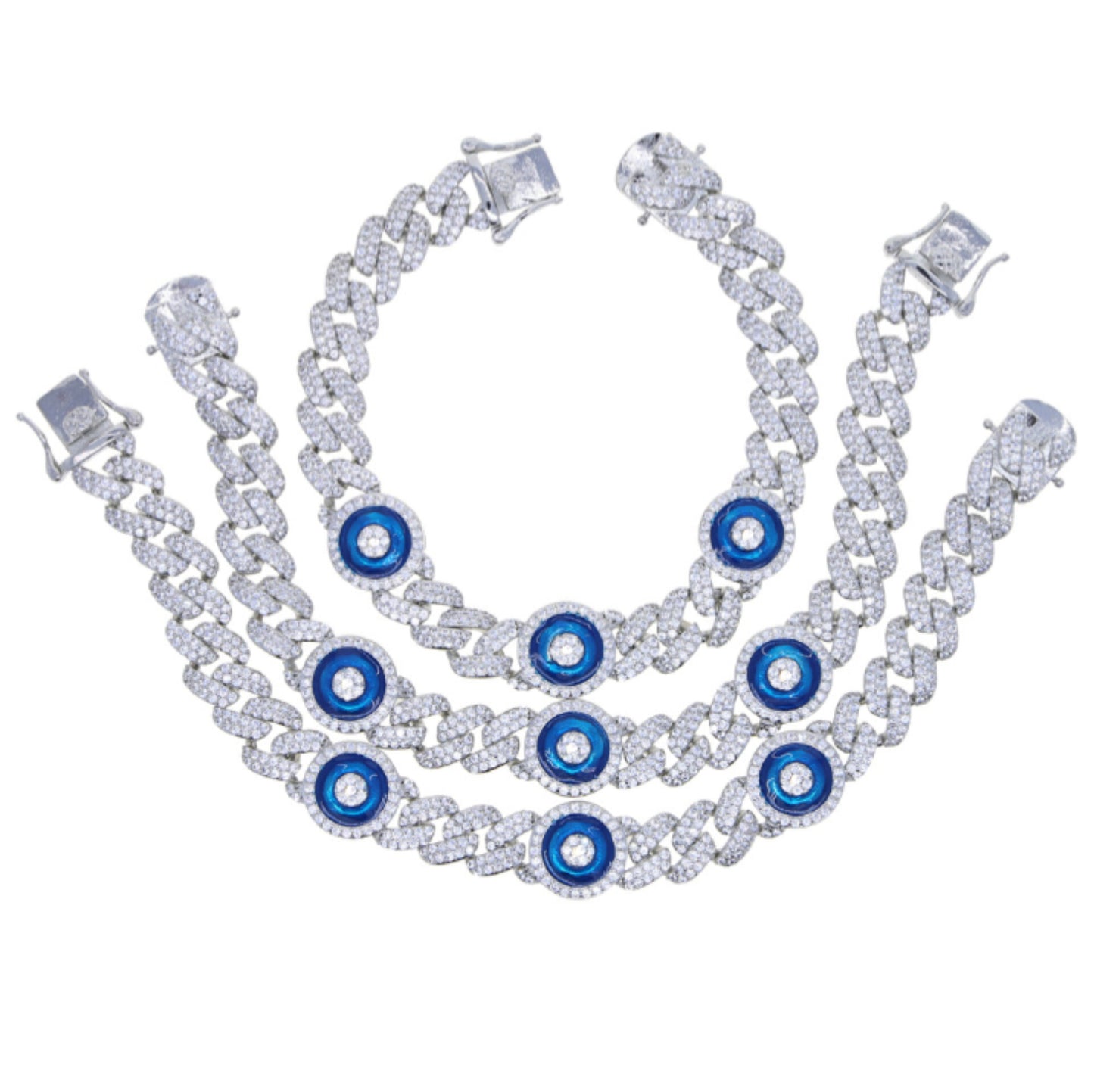 Blue Eyed Cuban Bracelet