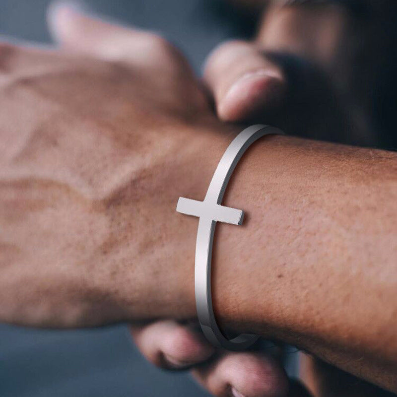 Hollow Cross Bracelet