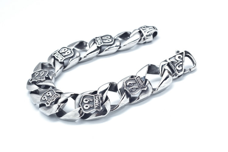 Route 66 Titanium Steel Bracelet