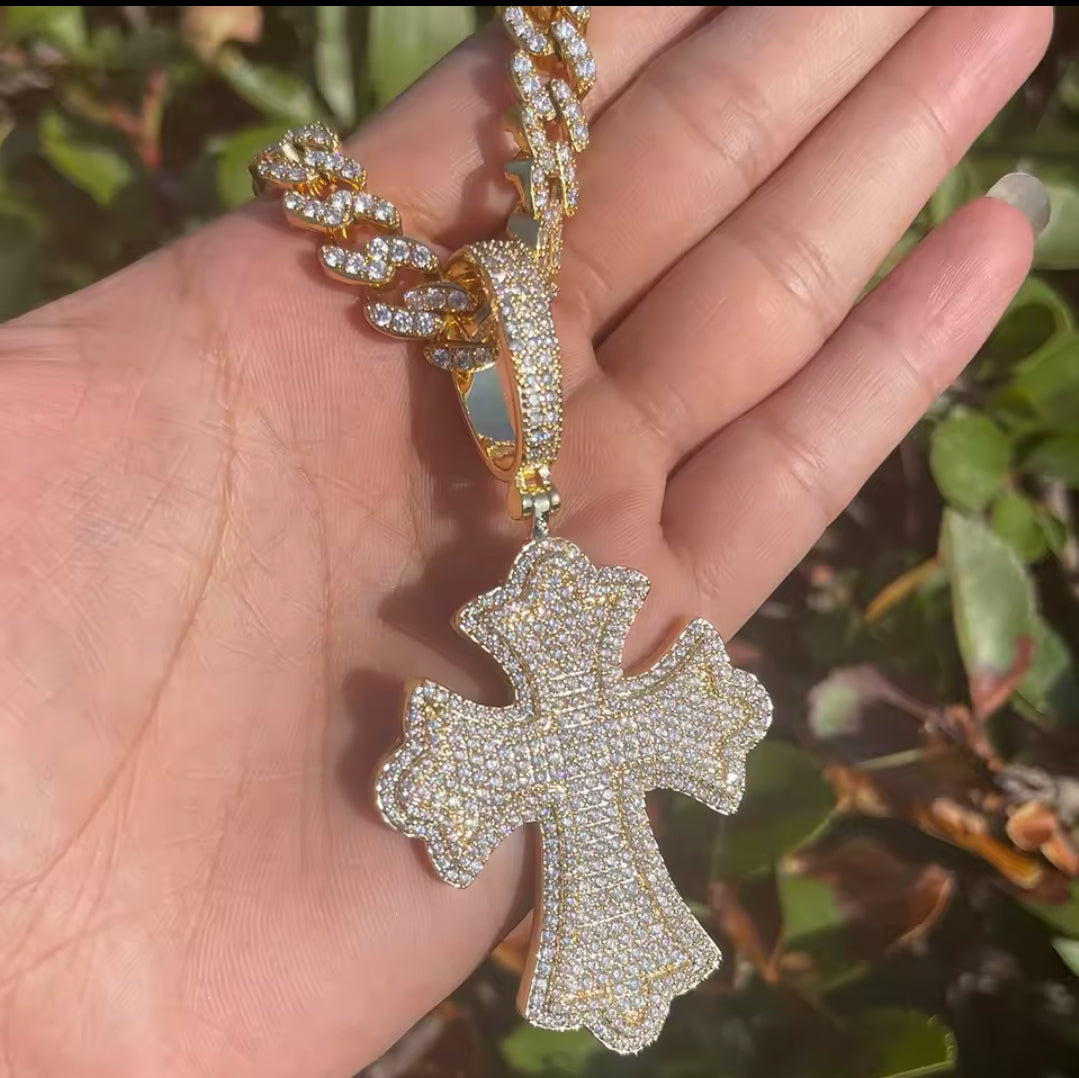 DoublePlated Cross Pendant