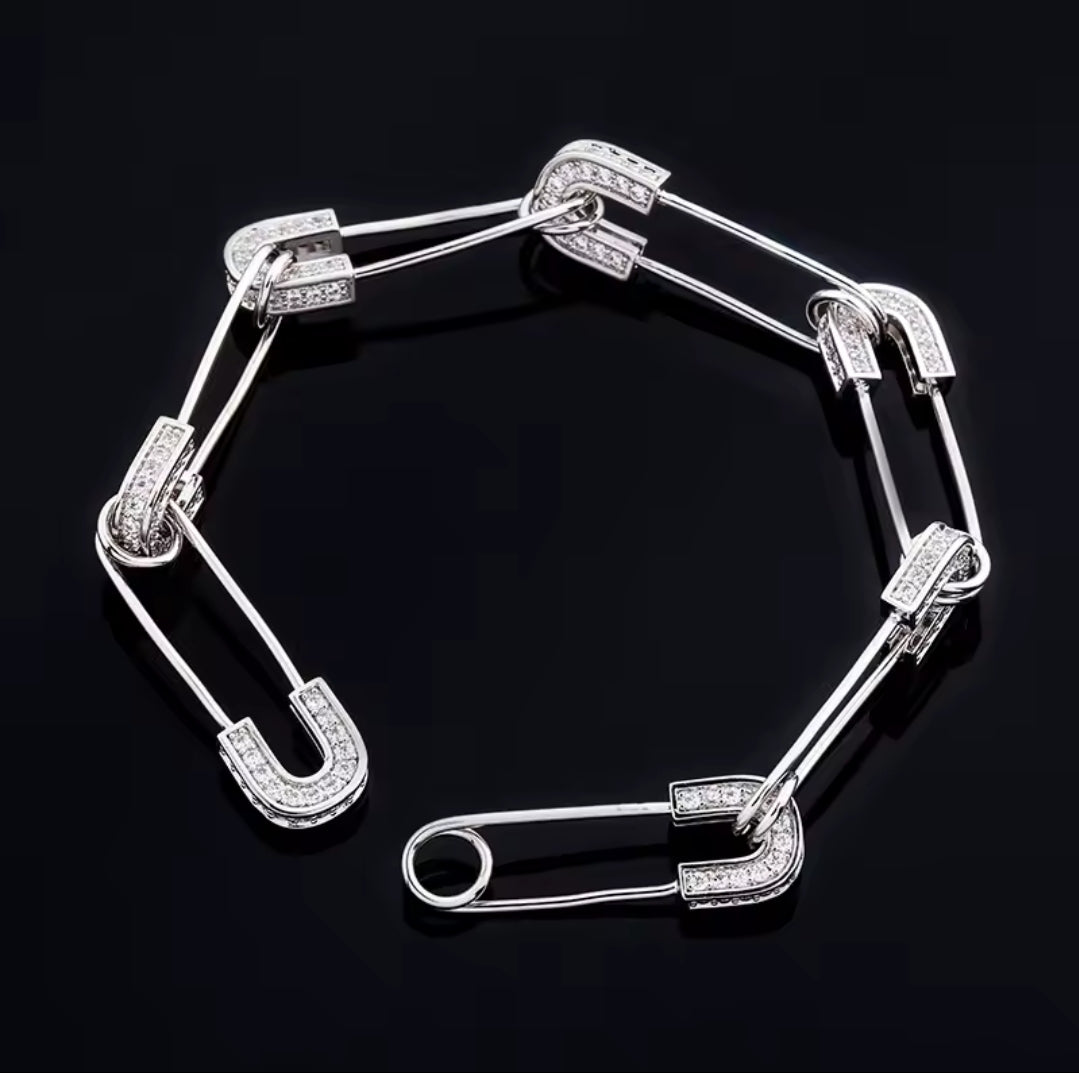 Safety Pin Bracelet