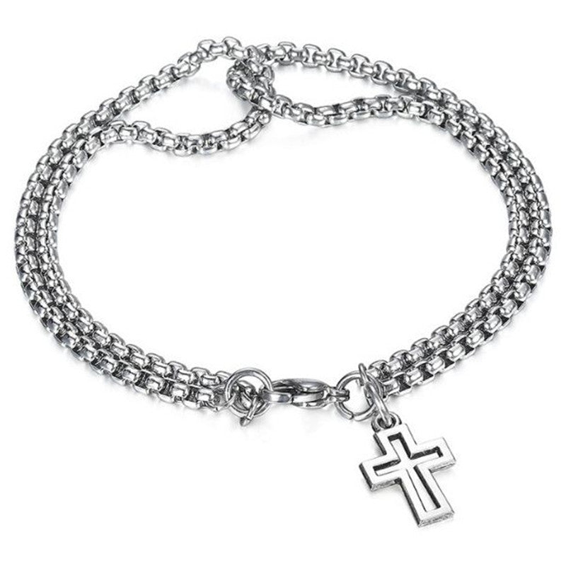 Hollow Cross Bracelet