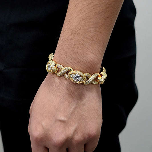 TwoTone Star Eyed Bracelet